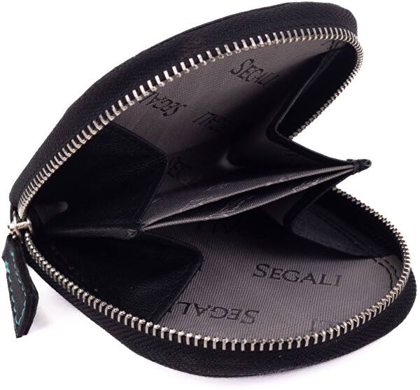 Kožená mini peňaženka-mincovník