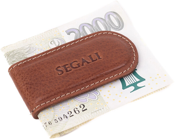 Magnetická kožená spona na bankovky