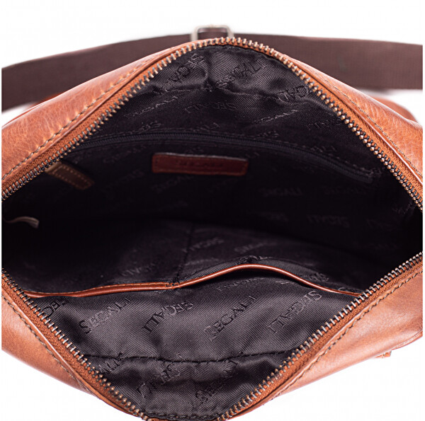 Pánská kožená crossbody taška