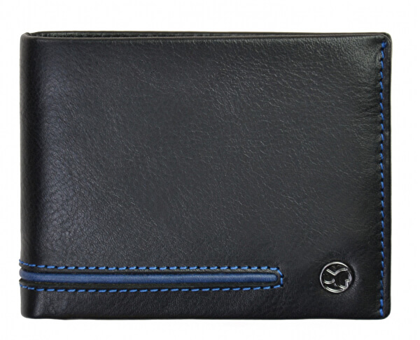 Pánska kožená peňaženka 753 115 026 black/ blue