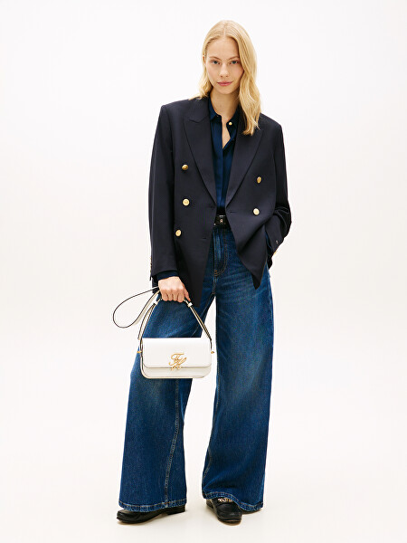 Női bőr crossbody kézitáska Script AW0AW18399AEO