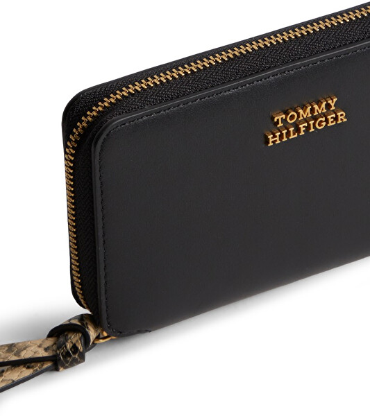 Dámska kožená peňaženka Th Leather Medium AW0AW18939BDS