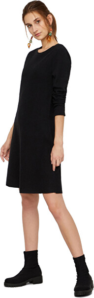 Femeile rochie Nancy Ls Knit Dress Noos Black