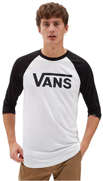 Tricou pentru bărbați Vans Classic Raglan White/Black