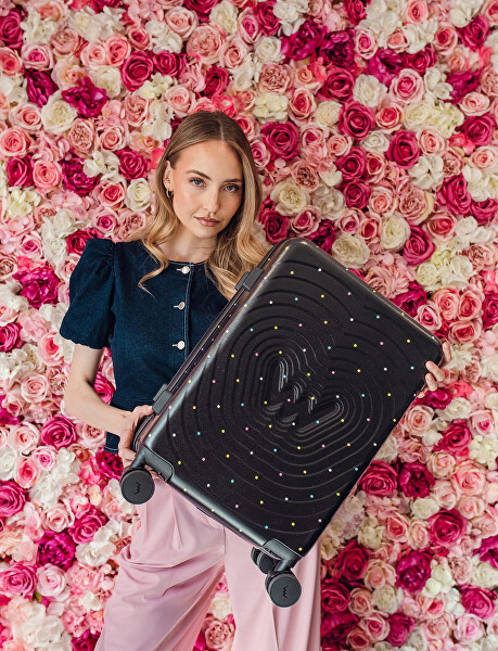 Cestovní kufr Precious Dotty Black