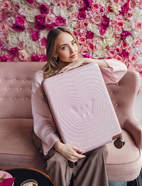 Cestovní kufr Precious Dotty Pink