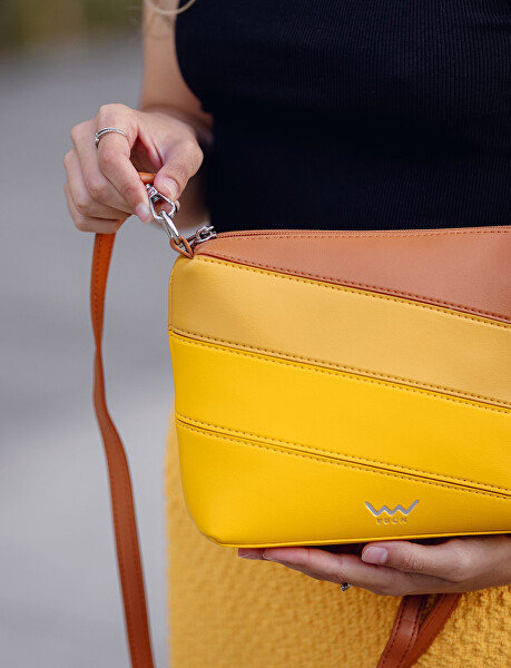 Dámská crossbody kabelka Coalie Striped Yellow