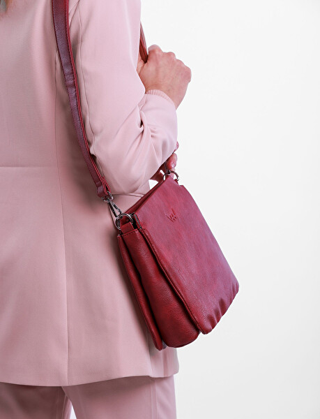 Dámská crossbody kabelka Aleeza Dark Red