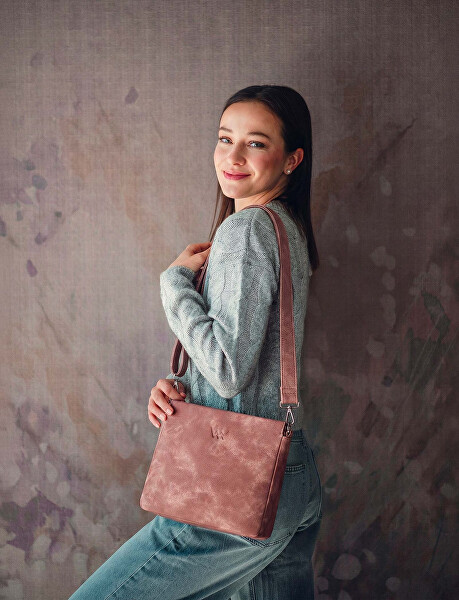 Dámská crossbody kabelka Aleeza Pink