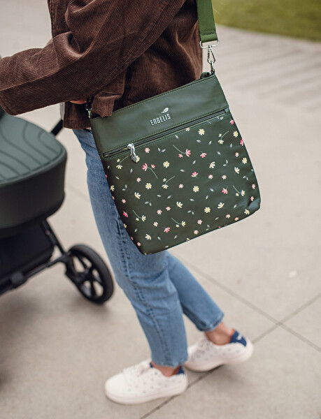 Dámská crossbody kabelka Amma Flowers Green