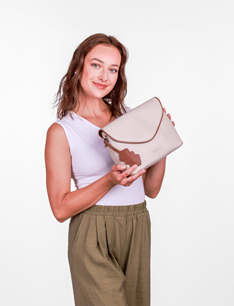 Dámská crossbody kabelka Byrsa E Creme