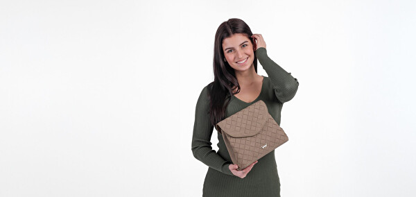 Dámská crossbody kabelka Byrsa Intrecciato Beige