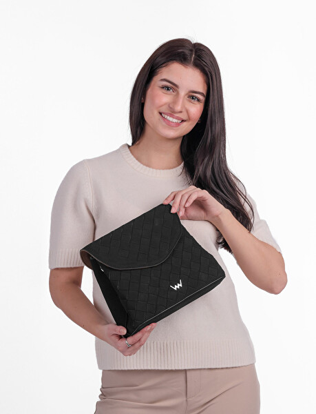 Dámská crossbody kabelka Byrsa Intrecciato Black