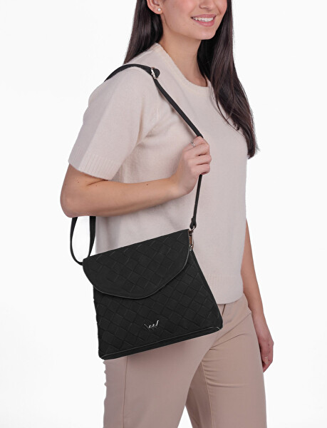 Dámská crossbody kabelka Byrsa Intrecciato Black