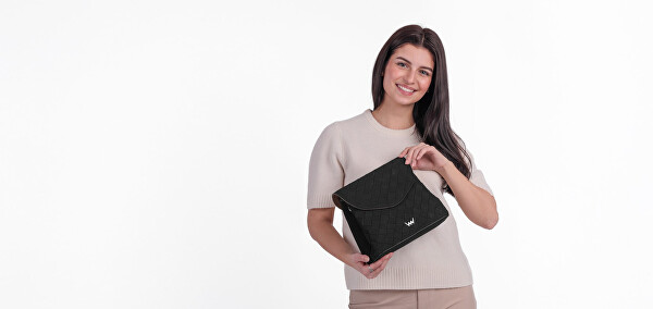 Dámská crossbody kabelka Byrsa Intrecciato Black