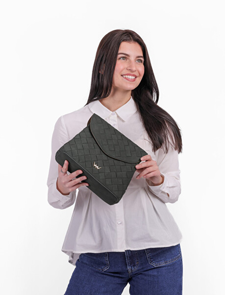 Dámská crossbody kabelka Byrsa Intrecciato Green
