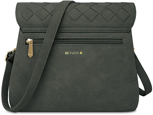 Dámská crossbody kabelka Byrsa Intrecciato Green