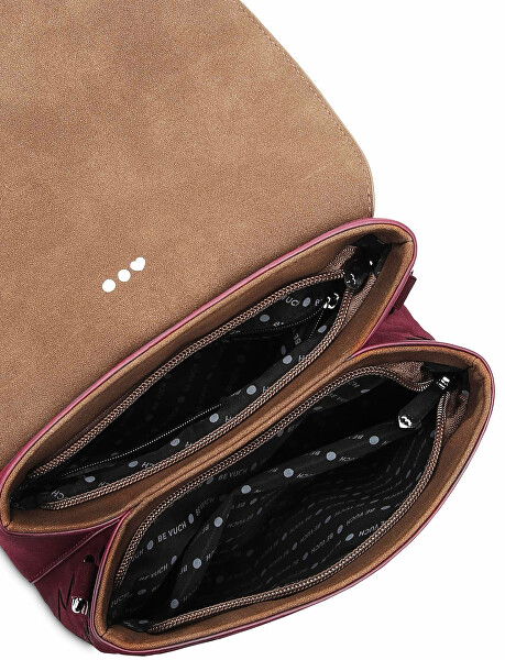 Dámská crossbody kabelka Byrsa Intrecciato Wine Red