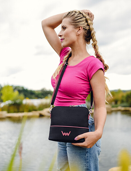Dámská crossbody kabelka Cara Canva Black