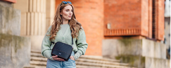 Dámská crossbody kabelka Cara Dotty Black