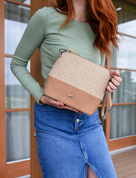 Dámská crossbody kabelka Cara Dotty Creme