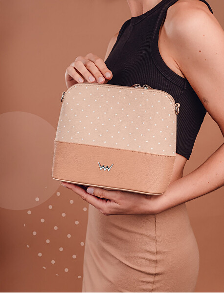 Dámská crossbody kabelka Cara Dotty Creme