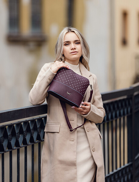 Dámská crossbody kabelka Cara Dotty Wine