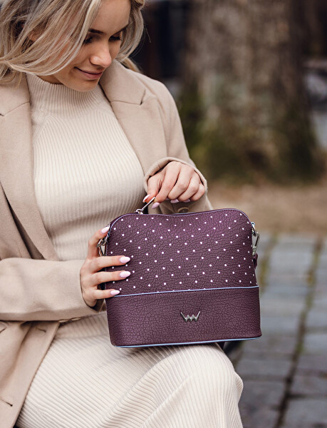 Dámská crossbody kabelka Cara Dotty Wine