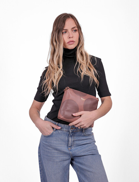 Dámská crossbody kabelka Coalie Big Dot Mocha
