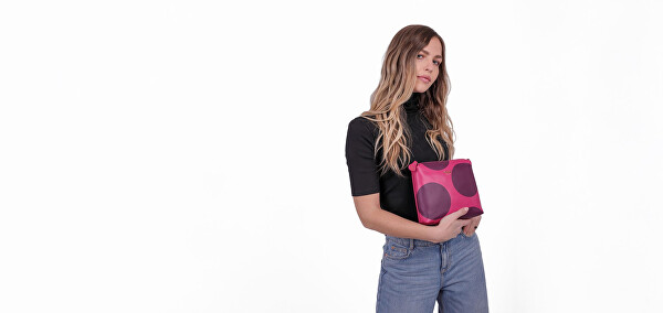 Dámská crossbody kabelka Coalie Big Dot Raspberry