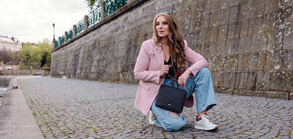 Dámská crossbody kabelka Coalie Dotty Black