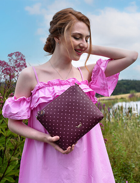 Dámská crossbody kabelka Coalie Dotty Wine