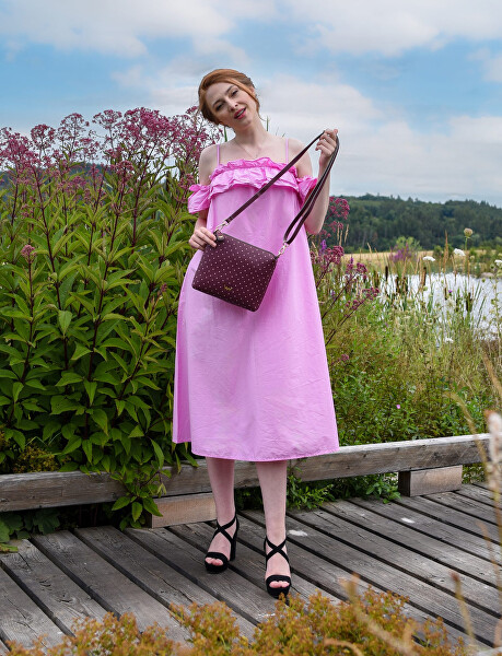 Dámská crossbody kabelka Coalie Dotty Wine