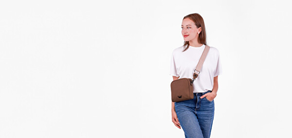 Dámská crossbody kabelka Coalie E Brown