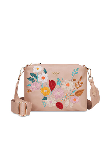 Dámská crossbody kabelka Coalie Flowers Beige