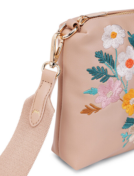Dámská crossbody kabelka Coalie Flowers Beige