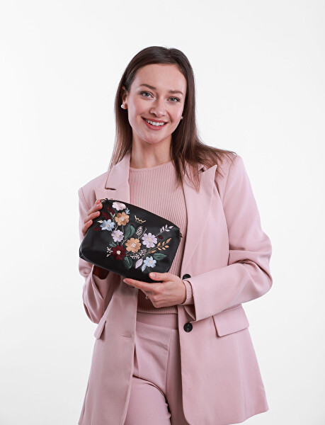 Dámská crossbody kabelka Coalie Flowers Black