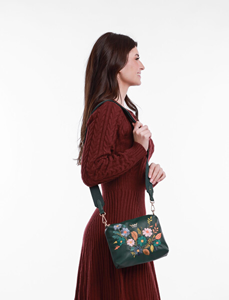 Dámská crossbody kabelka Coalie Flowers Green