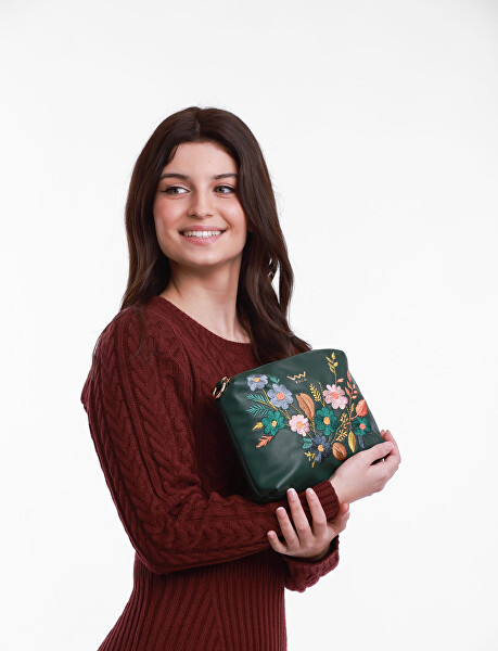 Dámská crossbody kabelka Coalie Flowers Green