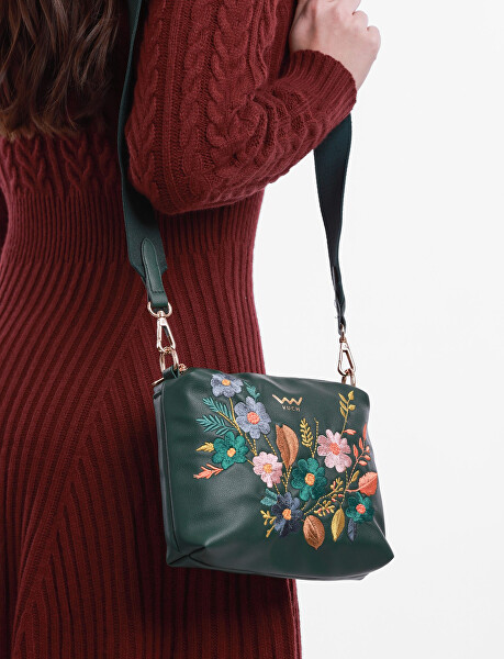 Dámská crossbody kabelka Coalie Flowers Green