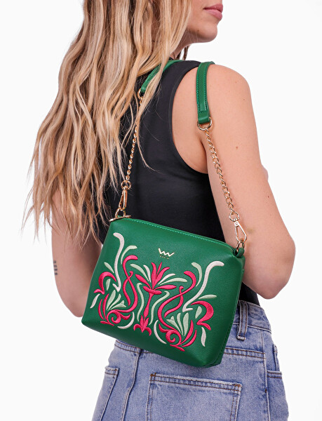Dámská crossbody kabelka Coalie Ornament Green