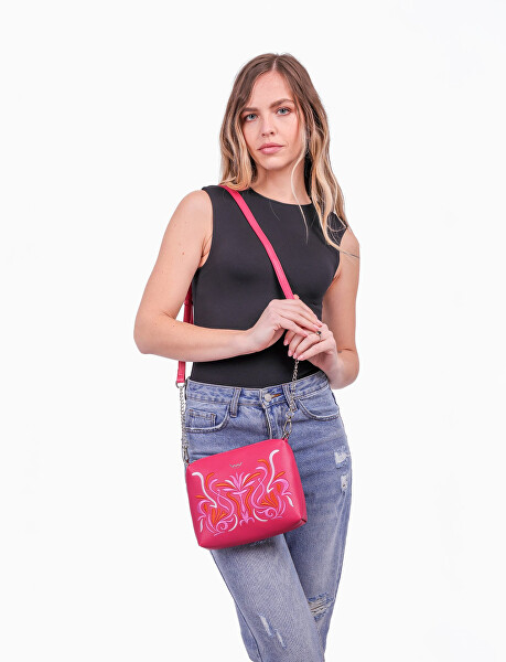 Dámska crossbody kabelka Coalie Ornament Pink