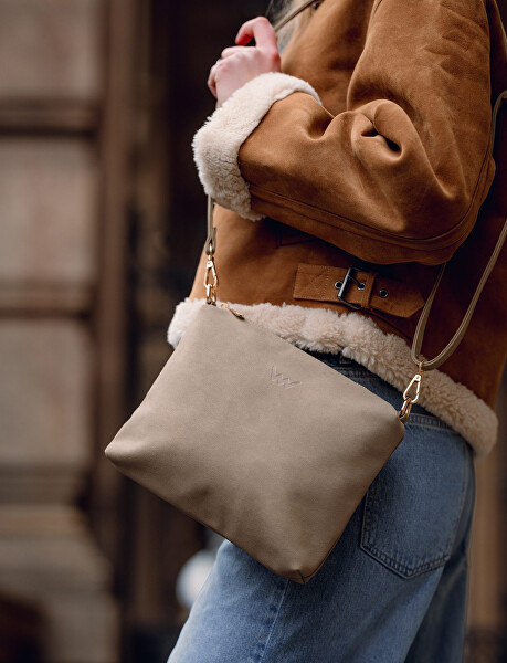 Dámská crossbody kabelka Coalie Suede Beige