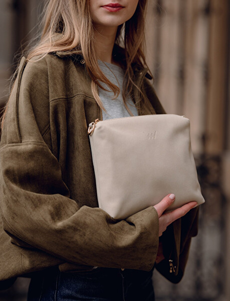 Dámská crossbody kabelka Coalie Suede Creme