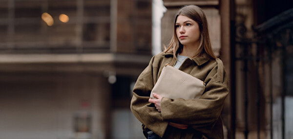 Dámská crossbody kabelka Coalie Suede Creme
