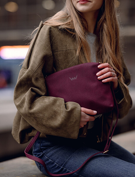 Dámská crossbody kabelka Coalie Suede Wine
