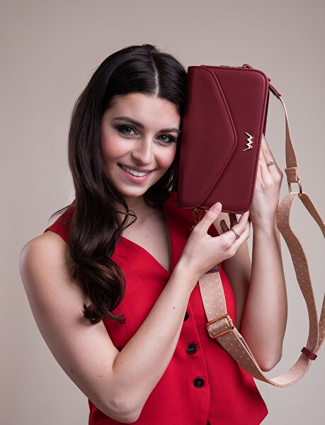 Dámská crossbody kabelka Emina Wine