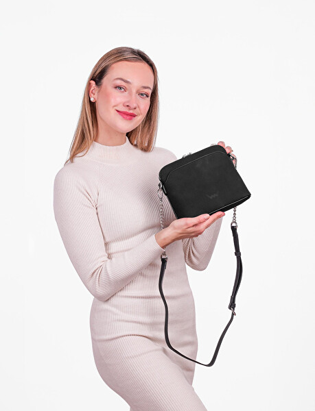 Dámská crossbody kabelka Fossy Mini Suede Black