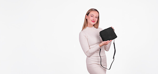 Dámská crossbody kabelka Fossy Mini Suede Black