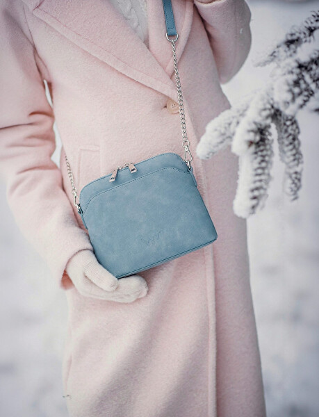 Dámská crossbody kabelka Fossy Mini Suede Blue
